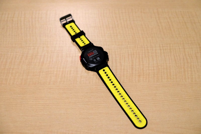 交換後のGarmin220J（裏側）